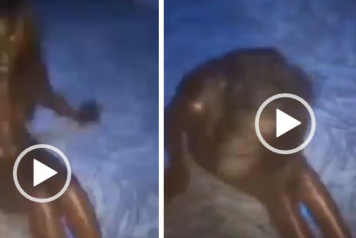 “Holy Ghost take control” - Man prays as prostitute wriggles like snake after her waist bead broke during sex (video)