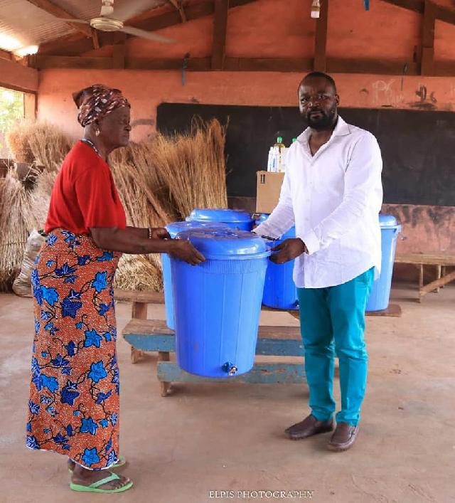 Lordina Mahama donates items to Gambaga Witch Camp