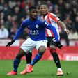 Nigerian striker Kelechi Iheanacho (left) fired Leicester into the firth round of the FA Cup with the only goal agaisnt Brentford