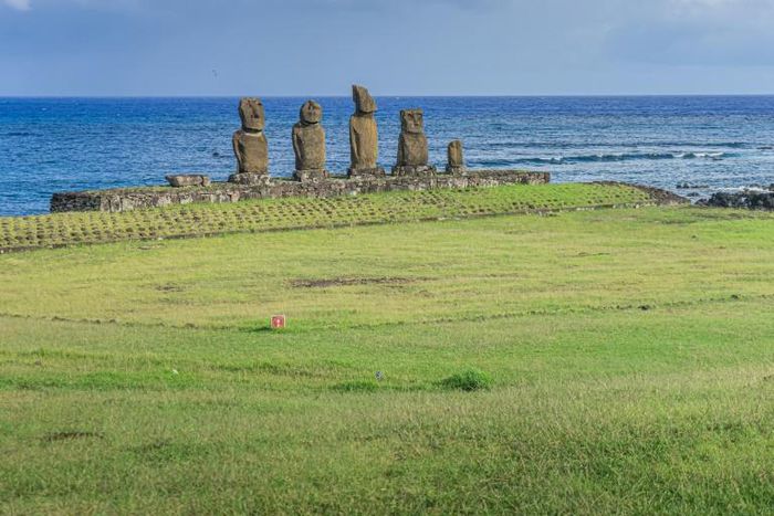 Easter Island is known for its human figure stone monoliths called moais