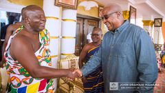 John Mahama in Ahafo