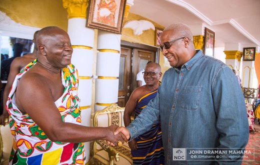 John Mahama in Ahafo