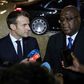 President Emmanuel Macron, left, told DRC counterpart Felix Tshisekedi that France would extend military support to fight armed groups