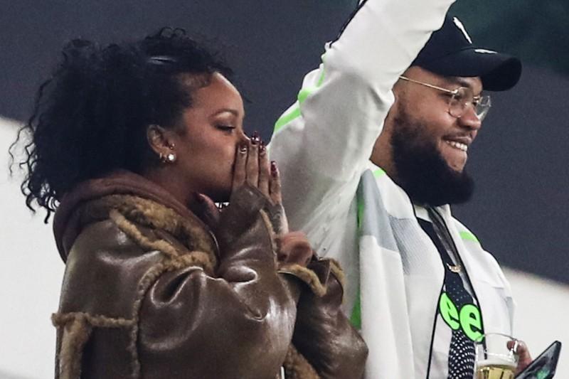 Rihanna watched the Juve vs Atletico Madrid game