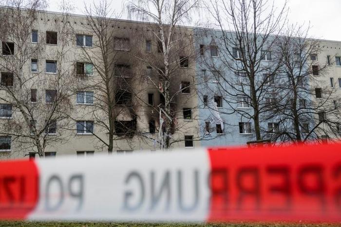 The local mayor described the building as a 'scene of devastation'