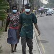 People scrambled to buy face masks and hand sanitiser in Lagos after sub-Saharan Africa's first case of coronavirus was detected