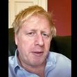 Bris Johnson in self-isolation in Downing Street on April 3