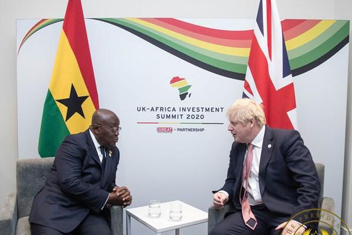 Nana Addo with Boris Johnson