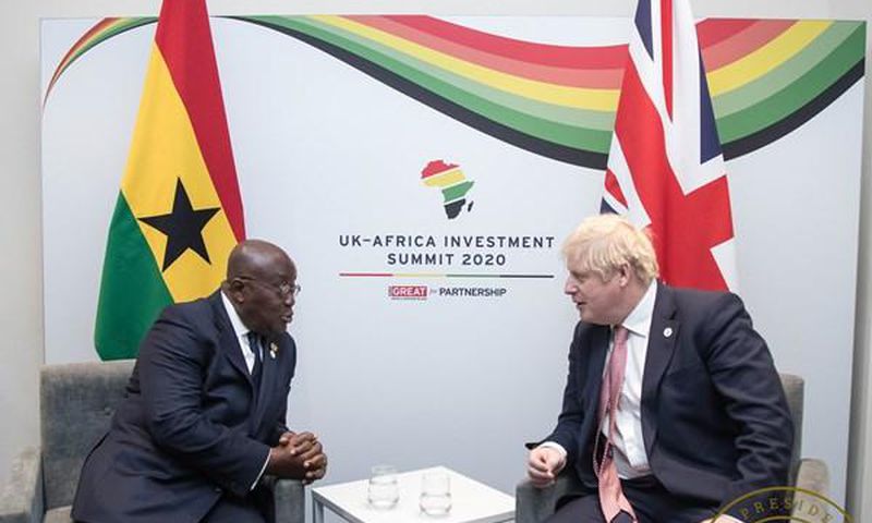 Nana Addo with Boris Johnson