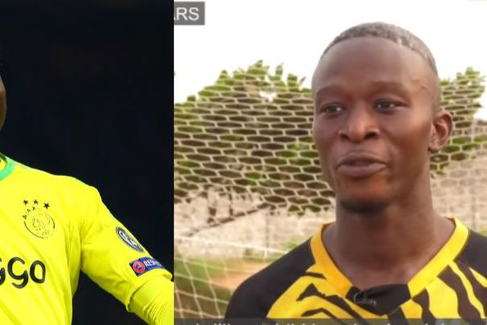 Talented goalkeeper at Nsawam prison gets signed jersey and gloves from Ajax star Andre Onana