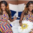 How Fella Makafui slayed in her beautiful Kente wedding dress