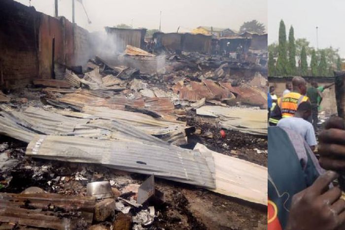 Ashanti Region: Fire ravages 17 stores; Bible survives unscathed