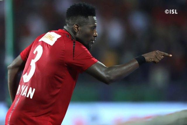 Gyan plays for NorthEast United in India