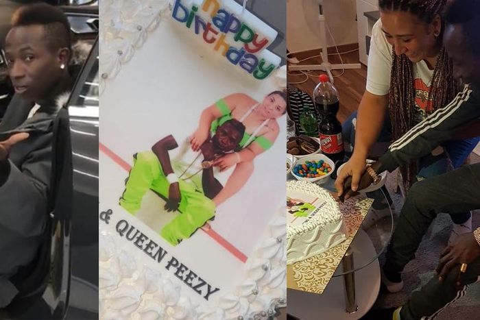 Patapaa’s girlfriend spoils him on his birthday; buys him a car and more in Germany