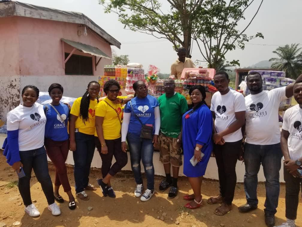 Gospel Musician, Gracee J celebrates birthday with kids at Remar Ghana Village Christian Rehabilitation Center