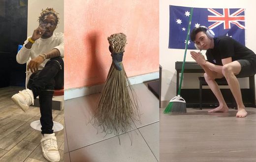 Ghanaians join #BroomChallenge