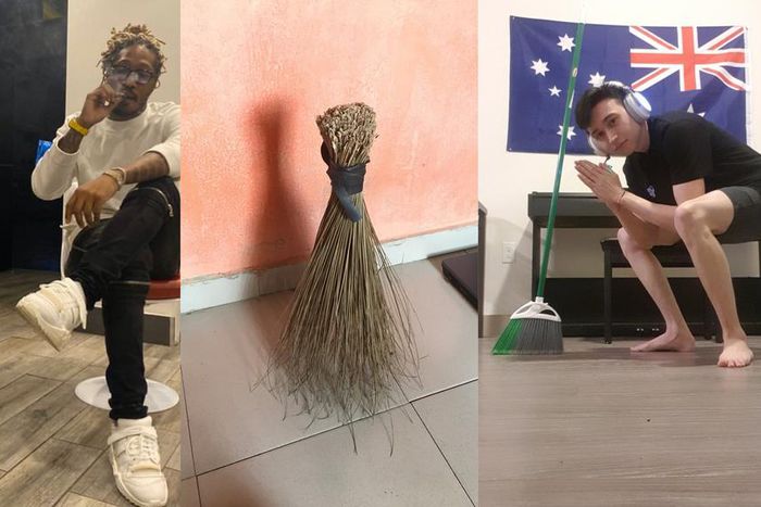 Ghanaians join #BroomChallenge
