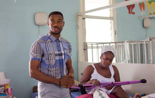 Lance Corporal Agbeko donates to patients at Korle-Bu hospital