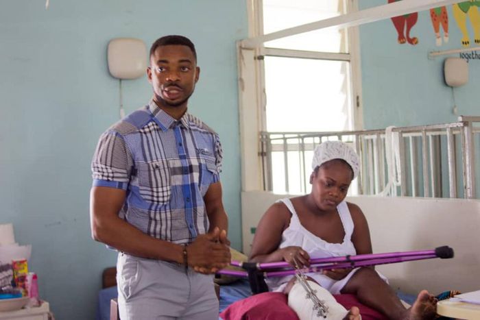 Lance Corporal Agbeko donates to patients at Korle-Bu hospital