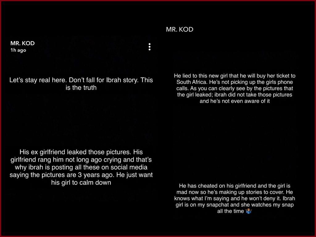 Mr. K.O.D says Ibraah One cheated on his girl
