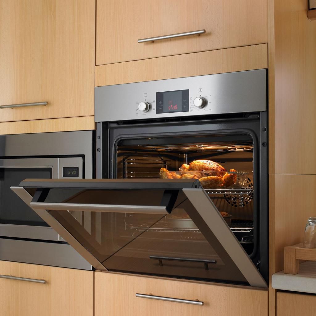 Appetizing roast turkey in the oven for thanksgiving day