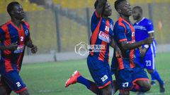Legon Cities celebrate their goal
