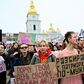 Kiev joined a slew of other European cities in holding a rally to demand more respect for women's rights