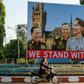 Supporters of Myanmar's civilian leader Aung San Suu Kyi are organising rallies and even signing up to VIP tours to The Hague to offer moral backing