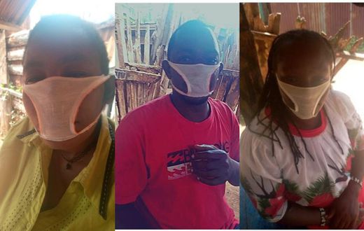 Unscrupulous traders sell female panties to unsuspecting rural residents as facemasks