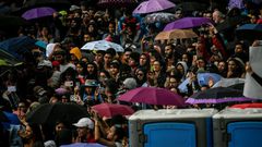 A sea of protesters quickly took over the center and north of Colombia's capital Bogota, pushing for changes in conservative President Ivan Duque's agenda