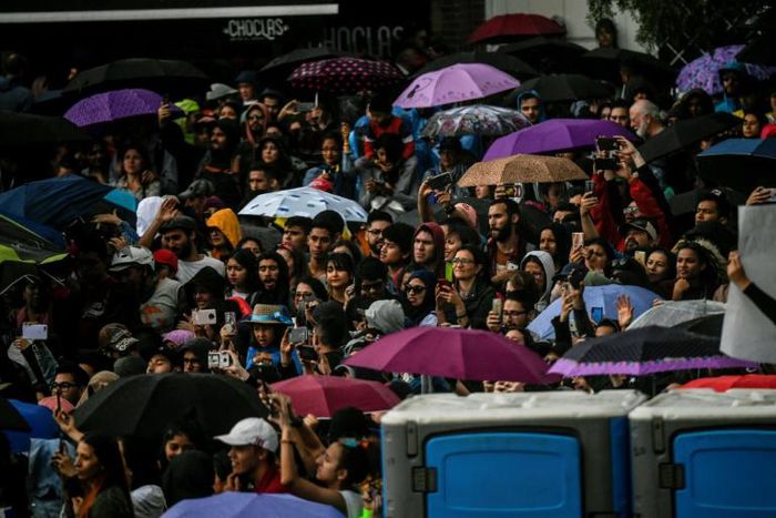 A sea of protesters quickly took over the center and north of Colombia's capital Bogota, pushing for changes in conservative President Ivan Duque's agenda