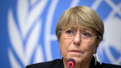 UN Human Rights High Commissioner Michelle Bachelet (pictured September 2019) received reports that at least 17 people had been killed in connection with the protests that have rocked Bolivia