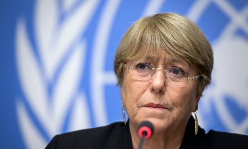 UN Human Rights High Commissioner Michelle Bachelet (pictured September 2019) received reports that at least 17 people had been killed in connection with the protests that have rocked Bolivia