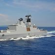 A Lafayette-class frigate of the Taiwan navy taking part in an exercise off the southern naval base of Tsoying in 2014