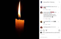 Screenshot of Bola's tribute to Crystal Banda