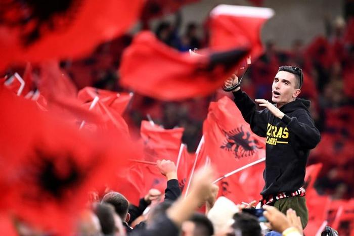 Albanian supporters booed La Marseillaise
