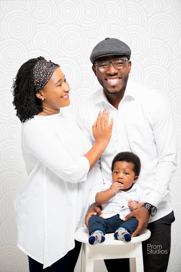 Gospel act EBA, wife  Henrietta Acquah  and son