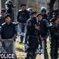 Riot police deploy in Managua after Nicaraguan opposition parties called for a protest against the government of President Daniel Ortega