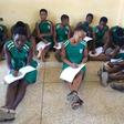 Photos: Lack of furniture forces Ningo SHS students to sit on bare floor to study