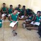 Photos: Lack of furniture forces Ningo SHS students to sit on bare floor to study