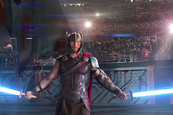 Watch Thor and The Hulk Battle With Lightsabers