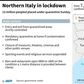 Several regions in northern Italy have been placed under quarantine after an outbreak of the new coronavirus