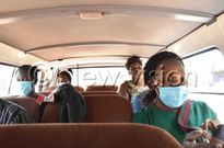 Commercial buses carry only 2 passengers per row (photos)