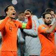 Netherlands captain Virgil van Dijk (L) has withdrawn from the side to play Estonia on Tuesday for "personal reasons"