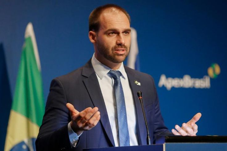 Eduardo Bolsonaro (pictured December 2019), a lawmaker and the son of Brazil's president, accused China of concealing information about the spread of COVID-19