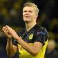 Erling Braut Haaland already has 10 goals in the Champions League this season after netting twice in Borussia Dortmund's 2-1 win over Paris Saint-Germain on Tuesday