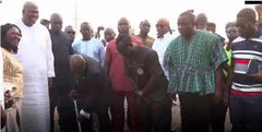 Akufo-Addo cuts sod for construction of Alajo AstroTurf