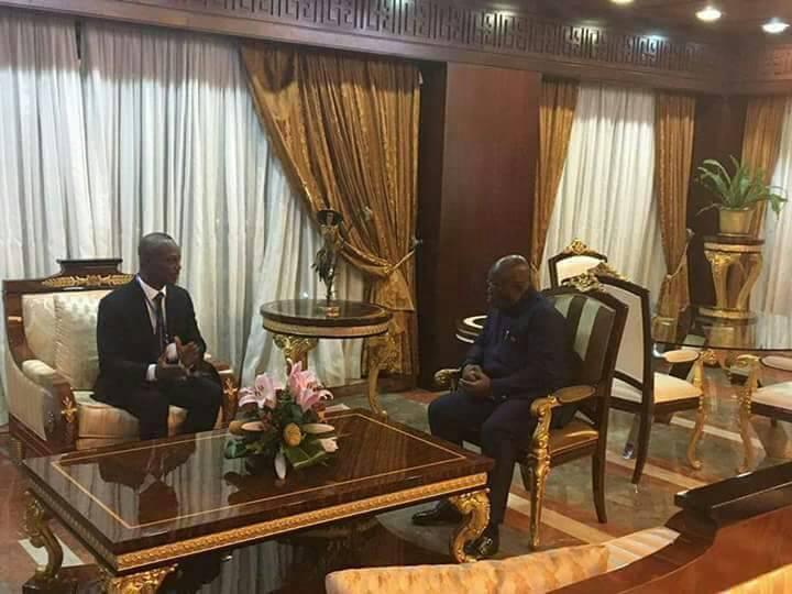 Kwesi Appiah with Ghana's President, Nana Akufo-Addo