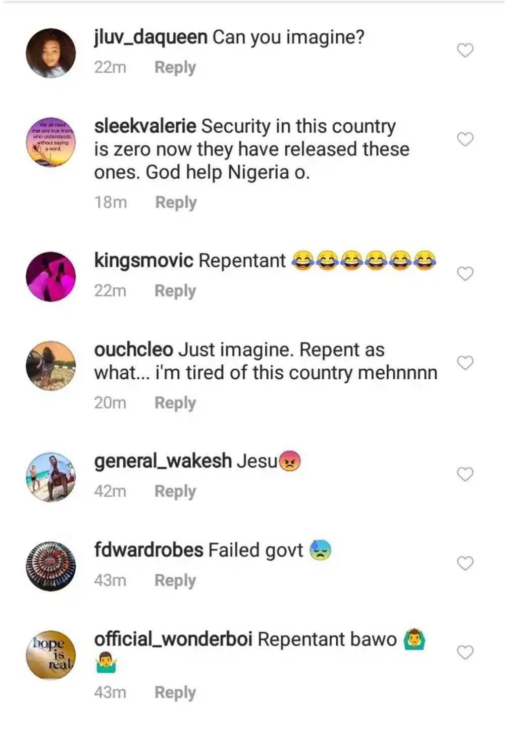 Nigerians outraged as government releases 1,400 repentant Boko Haram members into the populace