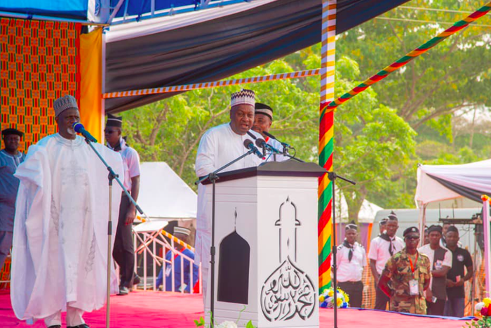John Mahama speaking at the 88th Annual National Convention of the Ahmadiyya Muslim Mission Ghana
